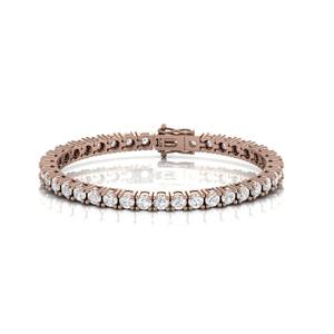 Nuevo Brazalete de Tenis de Oro de 14k con Diamantes Cultivados en Laboratorio con Corte Redondo de 10 Quilates, Certificados por IGI, VVS, Joyería Fina para Mujer a Bajo Precio - Product Image 3