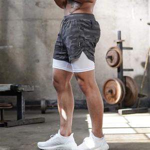 Short en maille Joggers Fitness Athletic Workout gym 2-en-1 Homme 100% Polyester Avec Poche Workout Quick Dry Boys Mesh Short OEM - Product Image 3