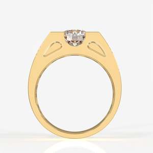 Albert <b>Men's</b> 9k Gold <b>Ring</b> with Lab Grown Diamond Premium Diamond <b>Rings</b> <b>for</b> <b>Men</b> - Product Image 4