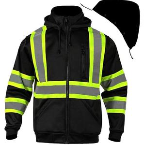 Dernière conception 2026 couleur noire réfléchissante écologique toile vêtements de travail vestes printemps chaud respirant pluie imperméable surdimensionné - Product Image 1