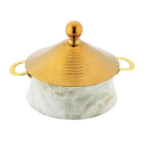 Pot à chaud décoratif en métal Excellente qualité Casserole de qualité supérieure Classique Élégant Vente en gros Pot à chaud fantaisie Chauffe-plat - Product Image 1