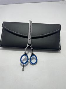 Professional <b>Barber</b> Hair Salon Scissors Stainless Steel Sharp <b>Blade</b> Thinning Scissors Kit Right-Handed Short Handle 5.5 Inch - Product Image 5