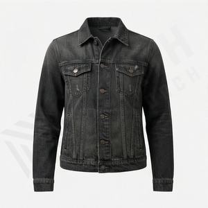 Veste en jean pour femme d'hiver, coton respirant, écologique, style décontracté, qualité supérieure, jean court, manches longues, couleur personnalisée - Product Image 1