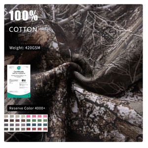 Fabricantes logotipo personalizado impreso peso pesado algodón 420gsm Sudadera con capucha Premium en blanco pulóver Streetwear camuflaje de alta calidad - Product Image 2