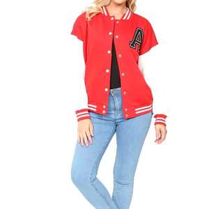 Veste universitaire pour femmes Manteau de baseball surdimensionné à la mode Vêtements d'extérieur décontractés de style universitaire avec logo personnalisé pour la vente en gros - Product Image 1