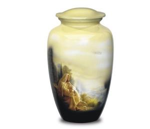 Urnas para cenizas adulto Funeral Brown Horse Urna grande para cenizas de seres queridos Tamaño 10,5 "& 220 Cu. En - Product Image 6