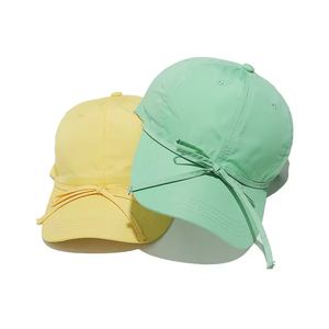 Chapeaux de sport coréens tendance, personnalisés, en polyester, 6 panneaux, à séchage rapide, style décontracté - Product Image 3