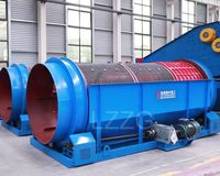 Machine de criblage de terre de surface GT avec moteur, haute efficacité, capacité de 100 kg à 10 tonnes/heure, séparateur de minéraux, crible rotatif