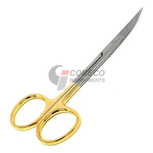 กรรไกรผ่าตัดขนาดเล็กสำหรับตัดกระจกตา ปลายแหลมคม ทำจากสแตนเลส เครื่องมือผ่าตัดที่มีความแม่นยำ โค้ง สามารถนึ่งฆ่าเชื้อได้ - Product Image 6