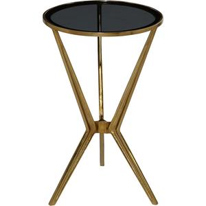 กรอบโลหะสีทอง & หินอ่อนโต๊ะข้างกาแฟดีไซน์ทันสมัยสำหรับห้องนั่งเล่นหรือพื้นที่เลานจ์ของคุณ - Product Image 6