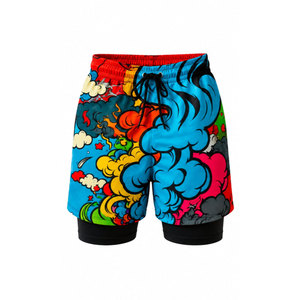 Pantalones Cortos Deportivos para Hombre, Estilo Urbano, Tela Oxford, Color Sólido, Secado Rápido, Cintura con Cordón, 100% Algodón, Anti-UV, Ecológicos - Product Image 2