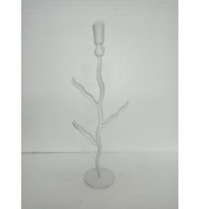 Iron Flameless <b>Candle</b> <b>Holder</b> White Color Handmade with Timeless Elegance Adds Modern Luxurious Touch to Easter Christmas Decor - Product Image 3