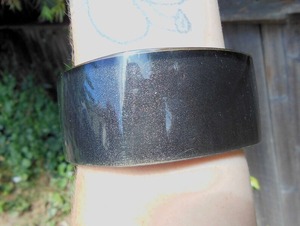 Colorido exagerado Irregular acrílico brazalete en capas brazo caramelo artístico grueso muñeca joyería de gran tamaño resina brazalete conjunto - Product Image 4