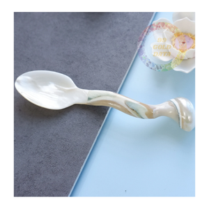 Cuillère à perles faite à la main et ensemble d'ustensiles en coquille pour tables à manger de luxe Resorts et présentation culinaire en gros - Product Image 5