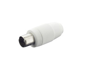 Connettore dritto per antenna coassiale TV (Electro DH 10.535/BL) - Product Image 1