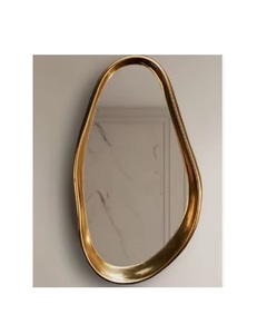 Floral Bouquet Brass Modern Wedding Wall <b>Mirror</b> - Product Image 6