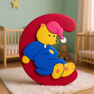 Accessoire décoratif personnalisable pour bébés et enfants, 1 pièce, lettre C assortie (23000933) - Product Image 3