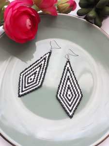 Pendientes bohemios con cuentas y diseño de turquesa, flecos en cascada, regalo de joyería único - Product Image 5