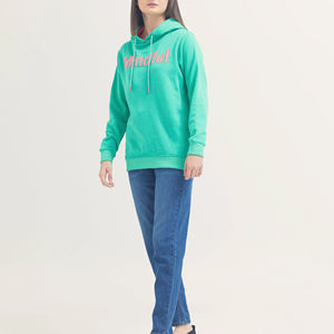 Nouvelle mode grande taille pull décontracté hiver couleur unie Street Wear femmes à manches longues vêtements à capuche - Product Image 4