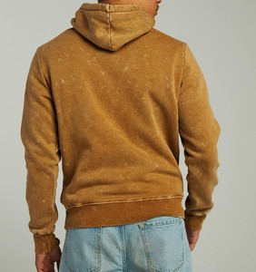 100% coton biologique hommes surdimensionnés sweats à capuche Vintage à capuche Couples pull acide lavage sweats à capuche pour hommes Streetwear sweats - Product Image 2