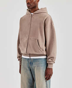 Sweat à capuche pour homme à manches longues, matière respirante, couleur unie, logo personnalisable, fabriqué au Pakistan, meilleur prix - Product Image 5