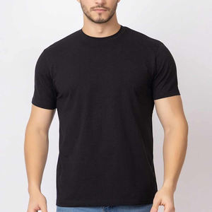 Camiseta de Verano de Diseño Único para Hombre, de Algodón, Color Sólido, Diseño Personalizado, Cuello Redondo, Transpirable e Informal - Product Image 1