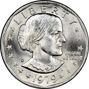 Moneda coleccionable rara 1979 D Susan B Anthony Dollar - Product Image 4