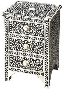 Incrustation d'os utilisant des meubles Design moderne Armoire à incrustation d'os véritable avec 7 tiroirs pour armoire à incrustation d'os de salon par gm impex - Product Image 2