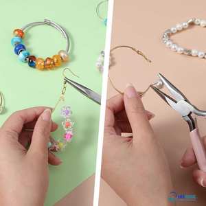 Alicates de Punta Fina con Agarre Cómodo, Acero Inoxidable, Agujas Pequeñas para Joyería, Manualidades, Reparación, Doblado de Alambre - Product Image 3