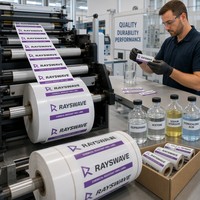 Etiqueta Adhesiva de Vinilo Resistente a Químicos, Impresa Personalizada para Frascos y Botellas de Laboratorio