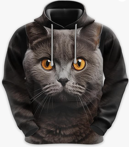 Sudadera con Capucha Personalizada con Sublimación Completa, Estilo Y2K, para Hombre, Diseño Gráfico Urbano, Corte Regular, Estilo Moderno, Otoño - Product Image 5