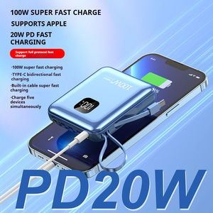 Nguồn 100W Nhanh Chóng Sạc 20000 Ma Năng Lượng Mặt Trời Ngân Hàng Điện Bốn Dây Sạc Điện Thoại Di Động Đa-Thiết Bị Tương Thích Bán Buôn - Product Image 5