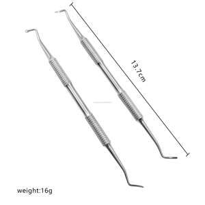 Lima de Uñas Profesional de Acero Inoxidable de Doble Punta y Empujador de Cutículas, Herramienta Reutilizable y Duradera para Manicura, Pedicura y Limpieza de Uñas - Product Image 4