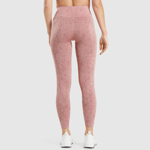 Leggings de Yoga de Cintura Media, Impresión Personalizada de Alta Calidad, Suaves, Transpirables, Sin Costuras, de Algodón/Fibra de Bambú, Diseño Sólido para Mujer, Deportivas - Product Image 3