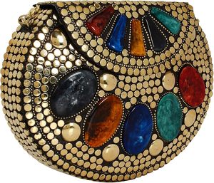 New Design Handcraft Eco-Friendly Women Girl Mosaic Clutch Ethnic Fashion Chains Beading Waterproof Mosaic <b>Wallet</b> <b>Cheap</b> Price - Product Image 4