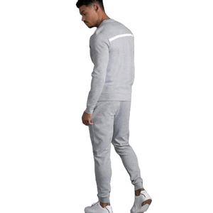 Chándal de invierno de corte informal para hombre, Conjunto de sudadera de cuello redondo de algodón ecológico, diseño serigrafiado de manga larga para venta al por mayor - Product Image 6