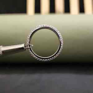 Bague éternelle en argent sterling 925, acier inoxydable, diamant, micro-pavé, coupe, mariage, anniversaire, bijoux fins pour toutes les occasions - Product Image 3