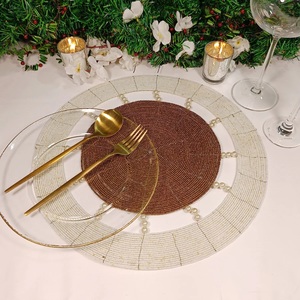 เสื่อโต๊ะปักลูกปัดสำหรับห้องครัวตกแต่งบ้านสำหรับปาร์ตี้ปีใหม่ - Product Image 4