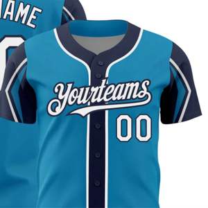 Camiseta de béisbol de equipo personalizada con gráficos personalizados, nombres de jugadores, números y producción rápida para ligas competitivas - Product Image 6