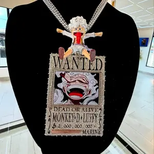 Pendentif et breloque personnalisables en moissanite ronde style hip-hop avec bijoux personnalisés pour événements, en argent 925, style tendance - Product Image 2