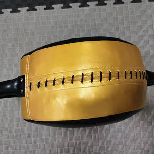 Bouclier de boxe en cuir de vachette véritable de haute qualité et résistant, Offre Spéciale de style joueur avec logo personnalisé, vente en gros de boxe personnalisée - Product Image 3