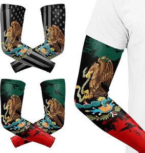 Rabixo Sports Nuevas Mangas Protectoras para Brazos, Protección Solar, Refrigerantes, para Ciclismo y Motociclismo, Spandex/Poliéster, Secado Rápido y Transpirables - Product Image 1