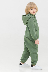 Ensemble de survêtement décontracté personnalisé en molleton chaud à capuche zippée pour adultes, grandes tailles, garçons et filles, deux pièces, hiver - Product Image 2