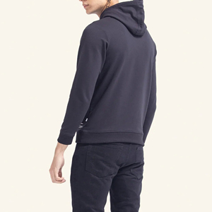 เสื้อฮู้ดดี้ผู้ชายแบบหนา ผ้าฝ้าย 100% สไตล์สตรีทแวร์สำหรับฤดูใบไม้ร่วง ขายส่ง พร้อมปักโลโก้ตามสั่ง แขนเสื้อแบบปกติ - Product Image 3