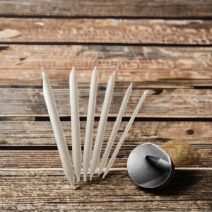 Aguja de Nalbinding de Hueso Natural, Aguja de Tejer Hecha a Mano, Tipo Nock Bridge, Duradera, Proveedor de Artesanía Tradicional de la India - Product Image 1