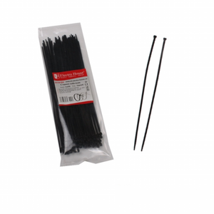 Attaches de câble en nylon de haute qualité noir Offre Spéciale Zip 3mm attaches de câble en plastique multifonctionnelles autobloquantes 250mm de longueur sans halogène - Product Image 1