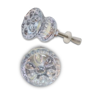 Victoria Emerald Crystal Glass Flowers Bouton Tiroir Poignée d'armoire Poignées de meubles et poignée de traction [CRK 115] - Product Image 2