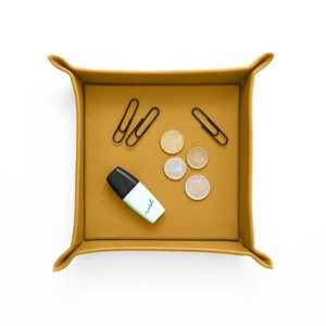 Premium Handmade PU Leather Tray with Velvet <b>Cushion</b> Custom Size, Color & Handle for Dry Fruit Serving & Gifting - Product Image 3