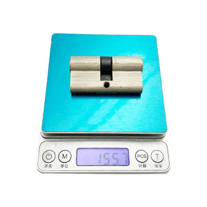 Barillet 30/30 Anti-choc Anti-casse Anti-rouille Double cylindre 60mm Cuivre 3 clés ANSI Grade 2 Chromé brillant Portable - Product Image 3