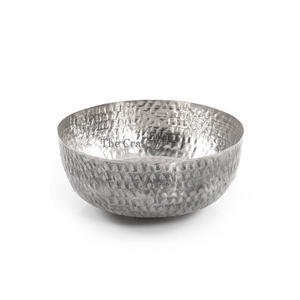 Bol de service alimentaire au design attrayant en aluminium couleur argent bol de dattes au chocolat pour la maison ustensiles de cuisine - Product Image 5